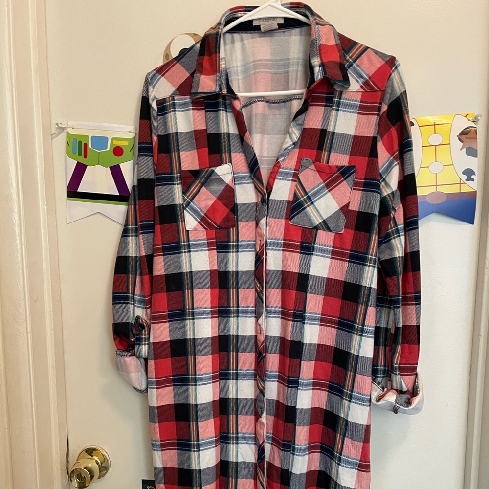 Red Plaid Dress